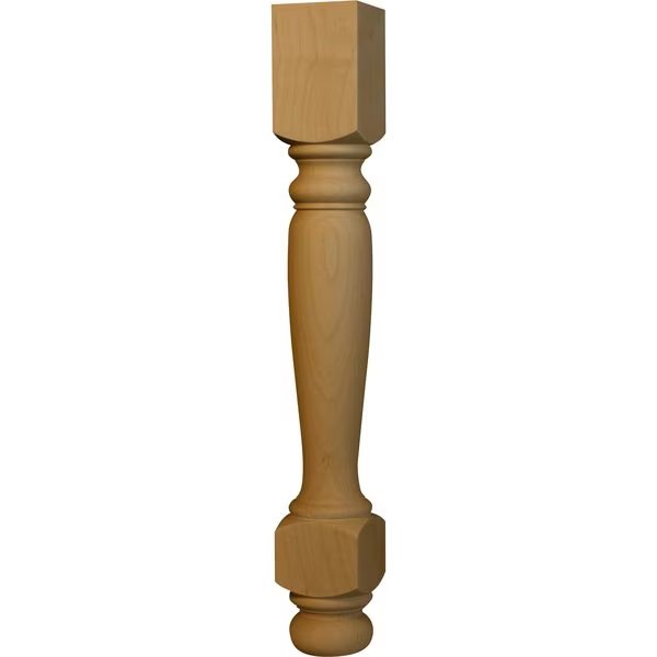 21 x 2 3/4 Heritage End Table Leg in Hard Maple, Osborne Wood Products, Mfr#: 1225HM
